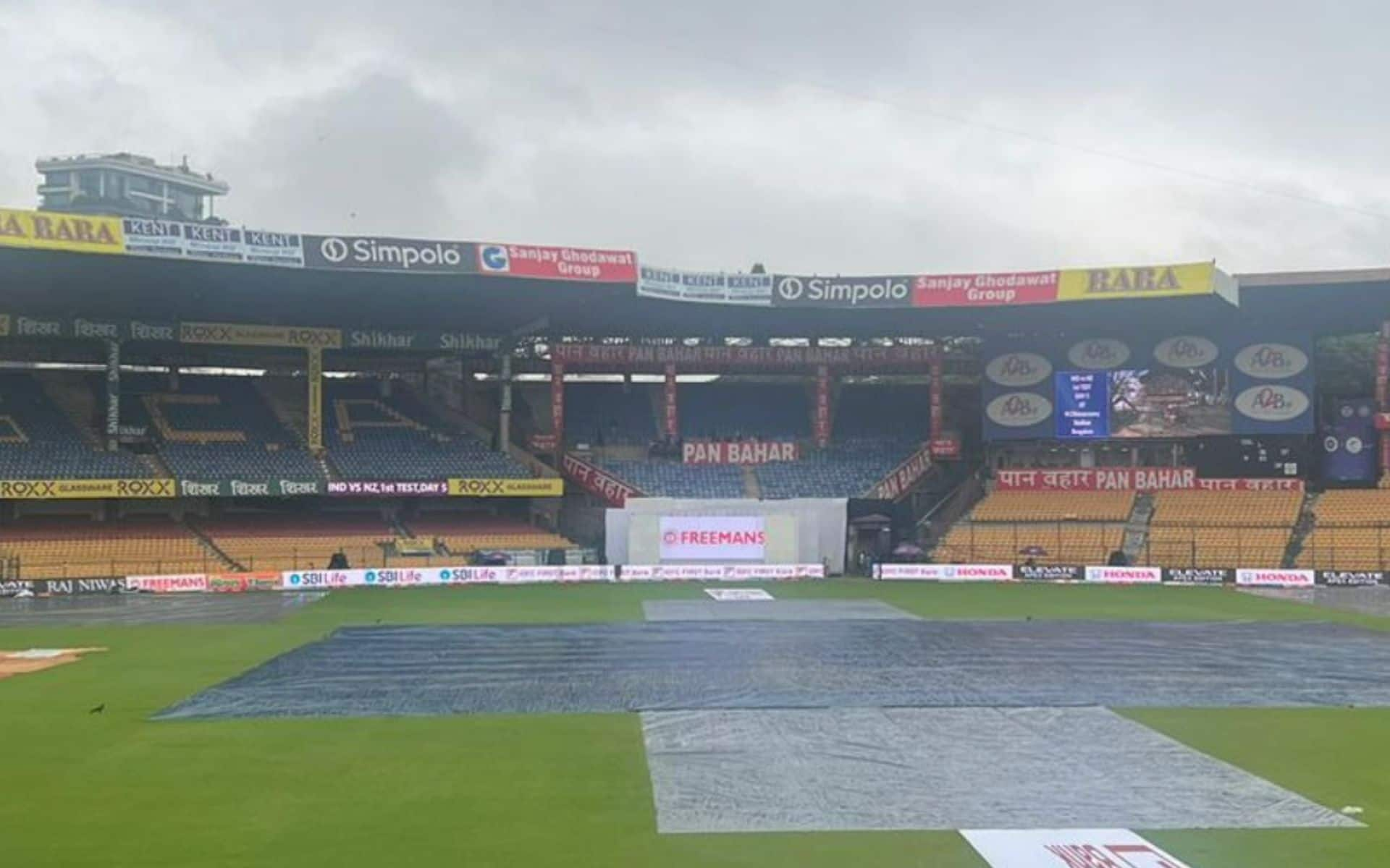 IND vs NZ Day 5 Start Delayed As Rain Takes Over M Chinnaswamy Stadium Once Again